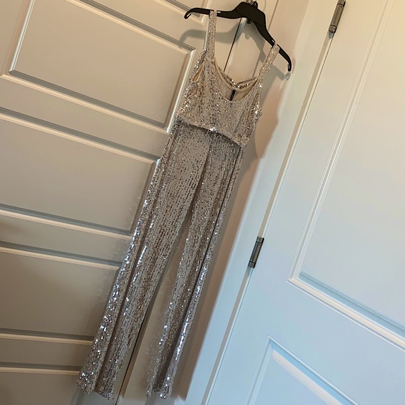Pants - Pant and Crop Bralette Set- Sequins